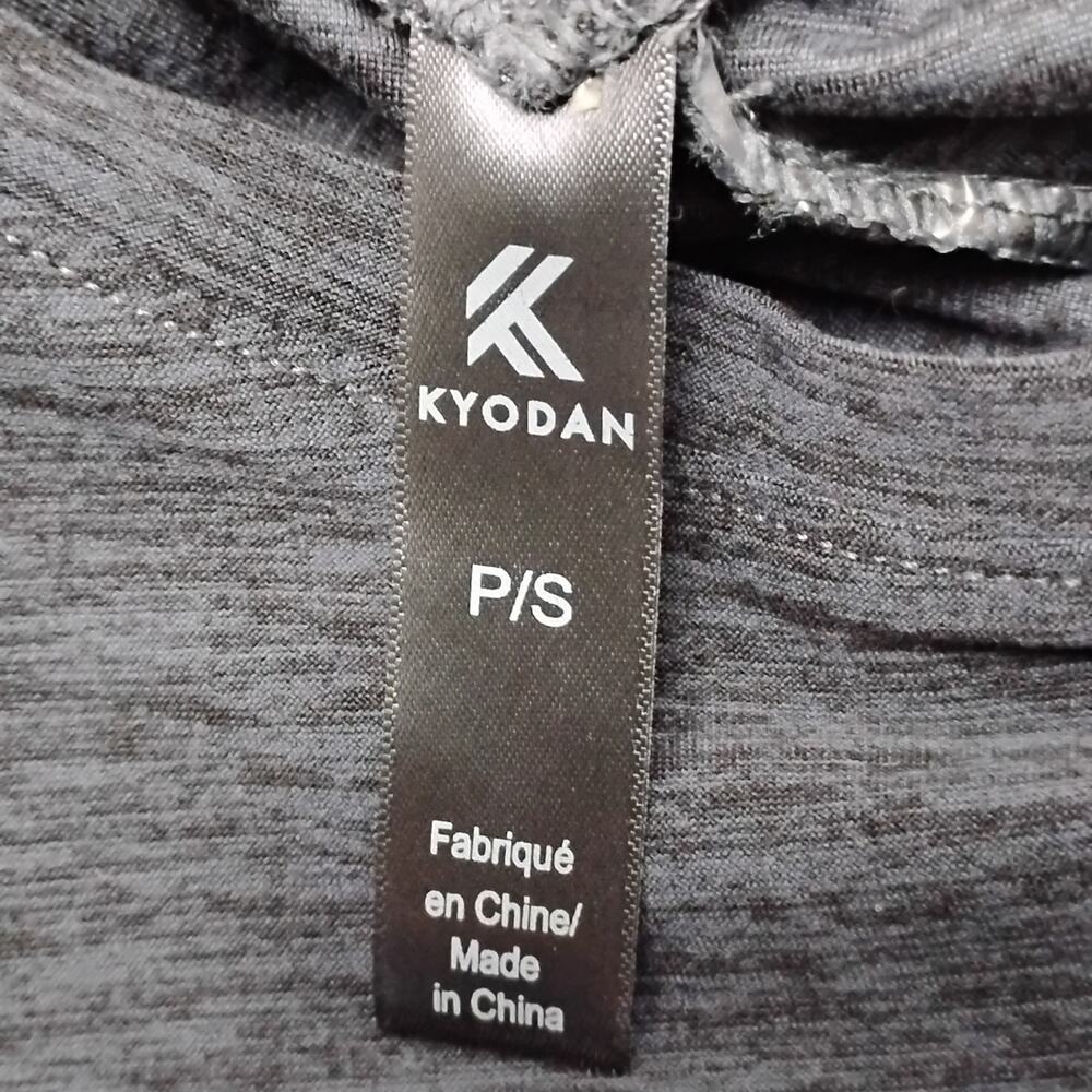 Kyodan Athletic Top Size Petite Small Heather Gray Sleeveless Gathered Back - Picture 6 of 8